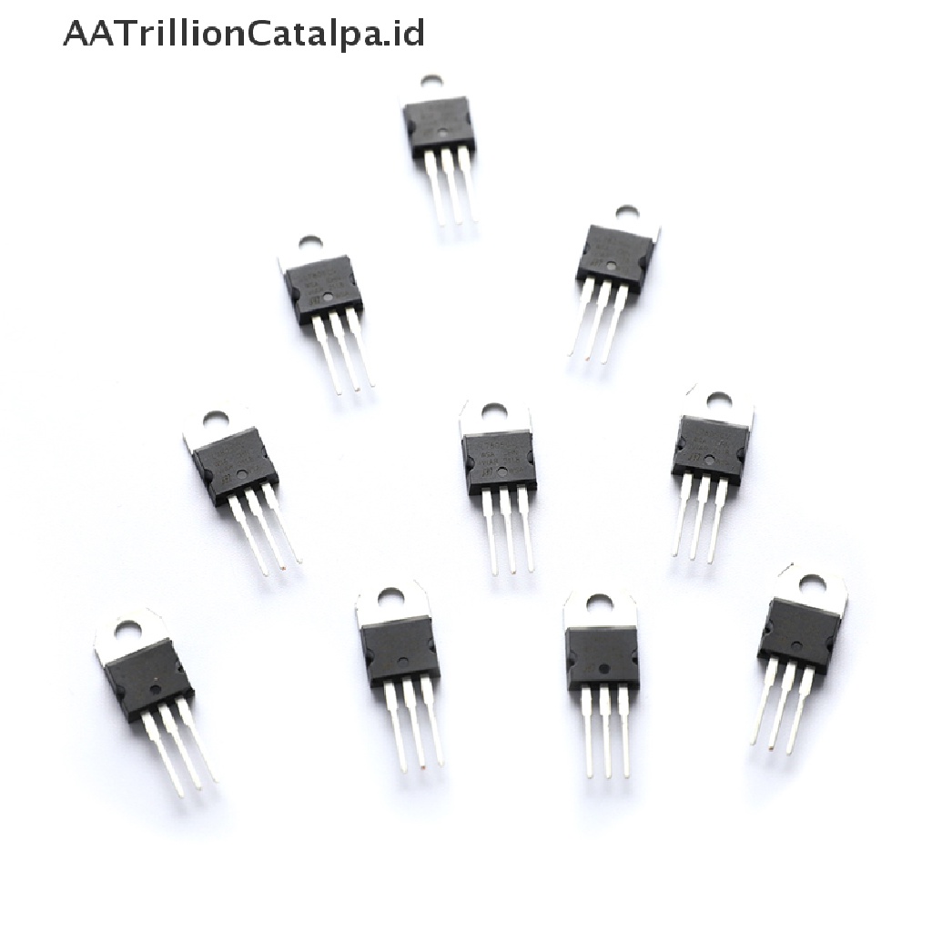 10pcs L7805CV L7805 7805 IC Regulator Tegangan 5V 1.5A TO-220 Untuk make in china