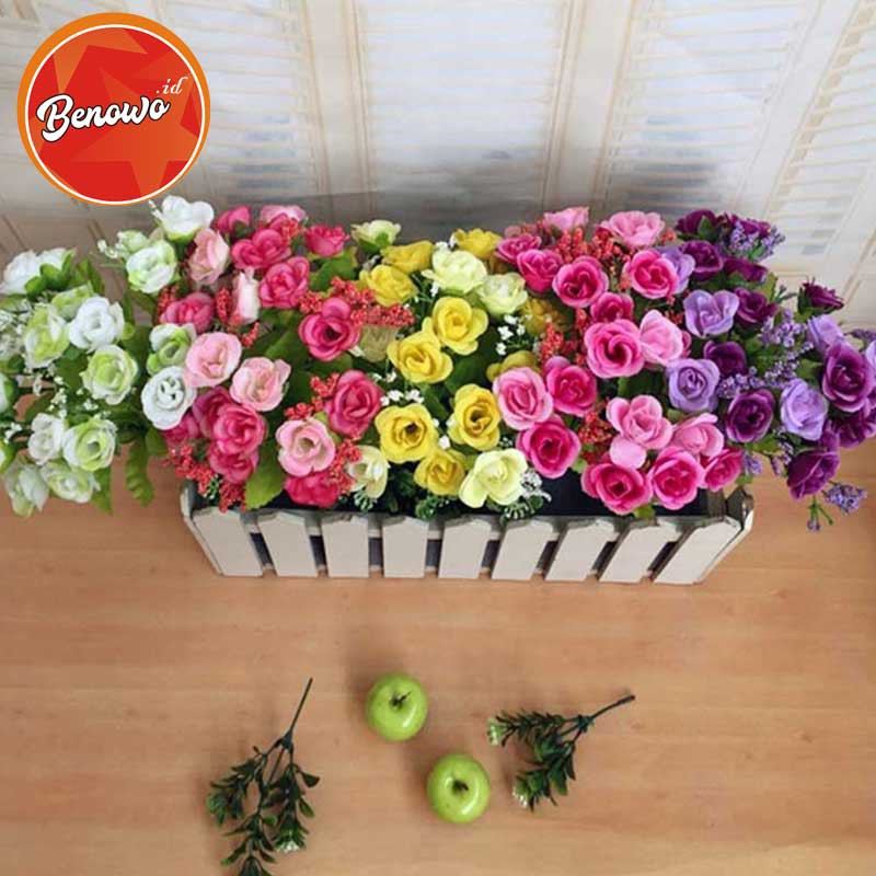 Bunga Artificial Bunga Mawar utk Dekorasi Hiasan dan Buket Wedding - Bunga Rose - AF10-6