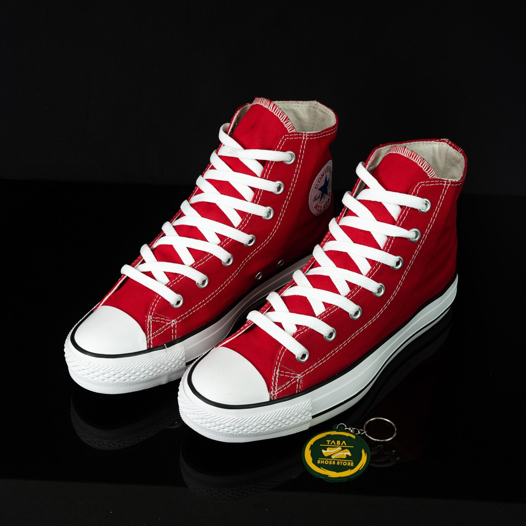 (BISA COD) SEPATU SNEAKERS CLASSIC RED TINGGI PRIA WANITA PREMIUM