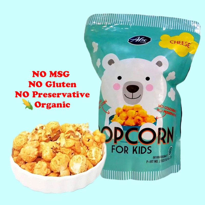 Popcorn &amp; Brownies abe food For Kids 80 Gr / popcorn anak / SNacking Anak NO MSG NO GLuten