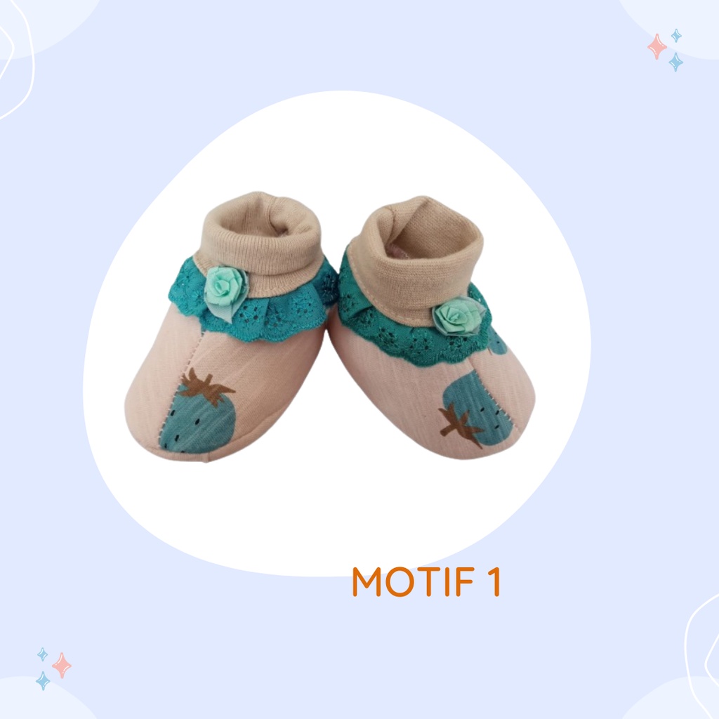 SEPATU BAYI ANAK / BABY PREWALKER SHOES SOCK ANTI SLIP LUSIANA E 681030