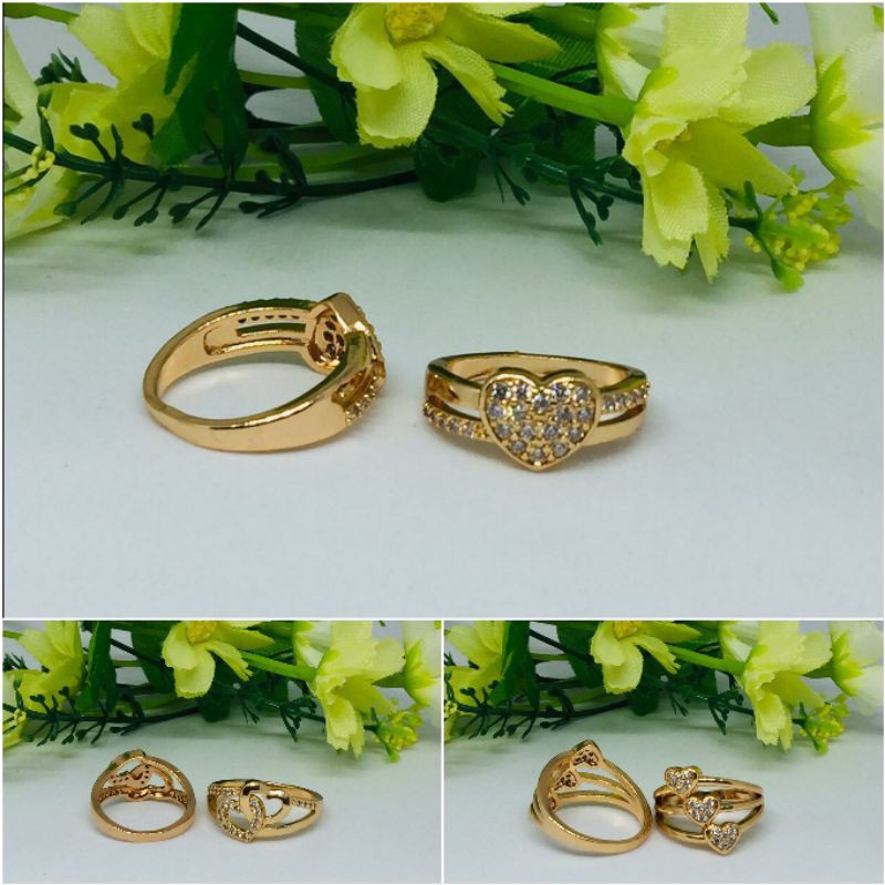 Fourfashion Cincin Dewasa Casual Motif Love Kekinian TH031