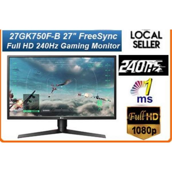 LG Monitor 27GK750F 27&quot; Class Full HD Gaming with FreeSync™ 240Hz 2ms