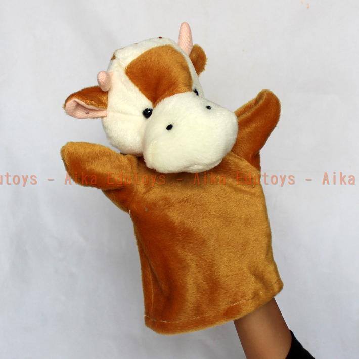 Boneka Tangan Sapi Media Mendongeng Cerita Anak Shopee Indonesia