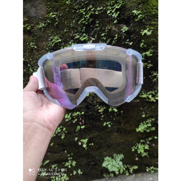 Kacamata Helm Cross Goggle Safety Inko Clear