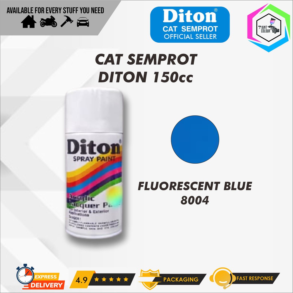 Diton Cat Semprot/Pylox/Motor/Helmm 150cc - 8004 Fluorescent Blue