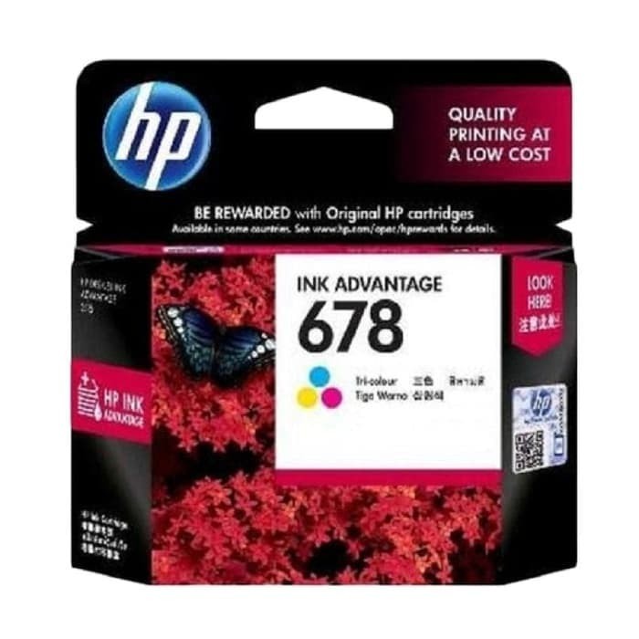 Tinta HP 678 Ink Colour Cartridge - For 1515, 2545 Color Original