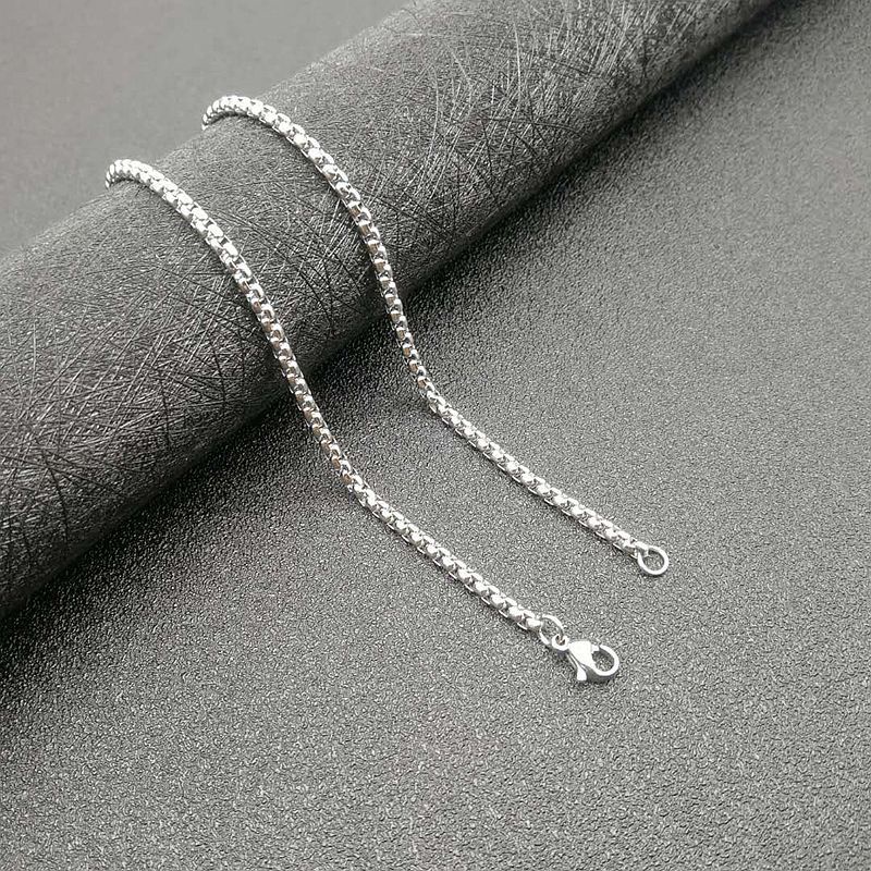 2022 Kalung Rantai Lapis Silver Dengan Liontin Masonic Gaya Hip Hop Untuk Wanita