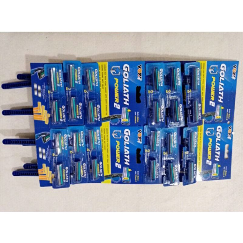 12PCS PISAU CUKUR KUMIS/JENGGOT GOLIATH