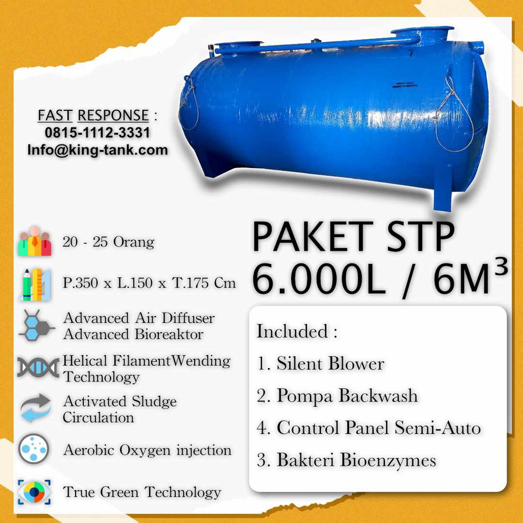 IPAL 6m3 Tangki STP