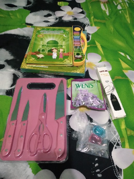 Talenan Set Pisau Gunting Talenan / Talenan Full Set (pisau + Talenan + Gunting) / Knife Set