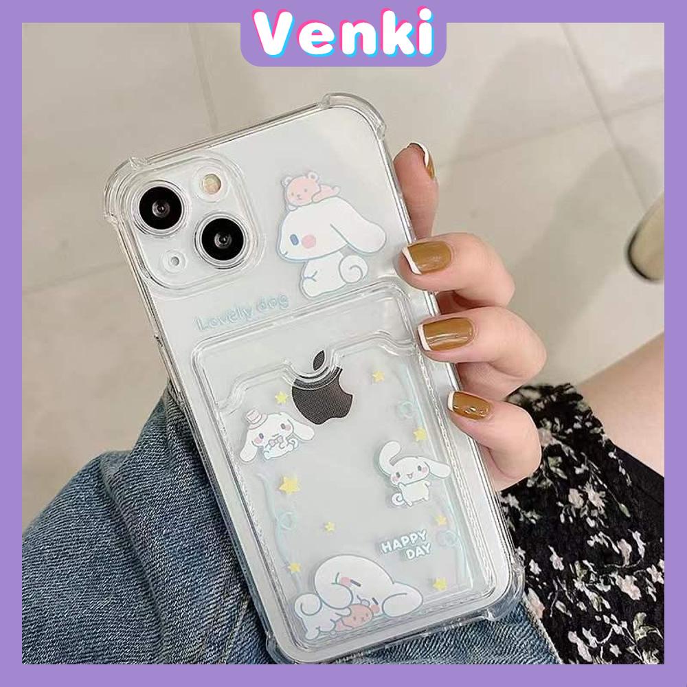 iPhone Case Card Case Silicone Soft Case Clear Case Photo Storage Card Holder Camera Full Coverage Protection Airbag Shockproof Case Cartoon Cute Style For iPhone 13 Pro Max iPhone 12 Pro Max iPhone 11 Pro Max iPhone 7 Plus iPhone XR XS MAX Pro 12 XS 11