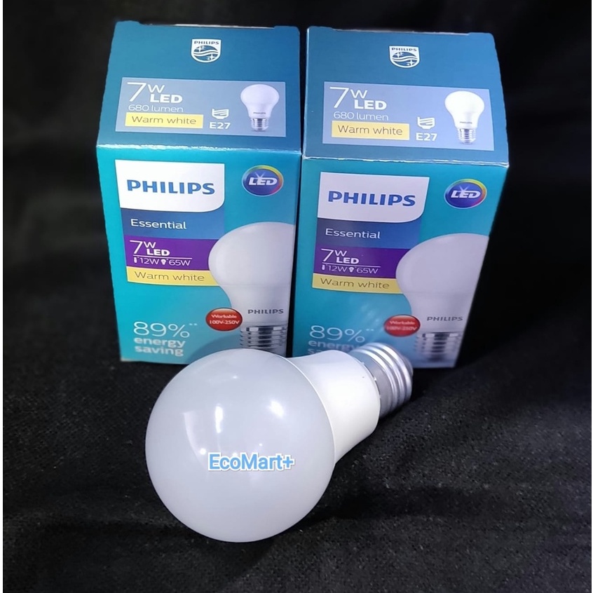 Lampu Philips LED 7W Kuning/Warm White Essential (bisa utk Buah Naga)