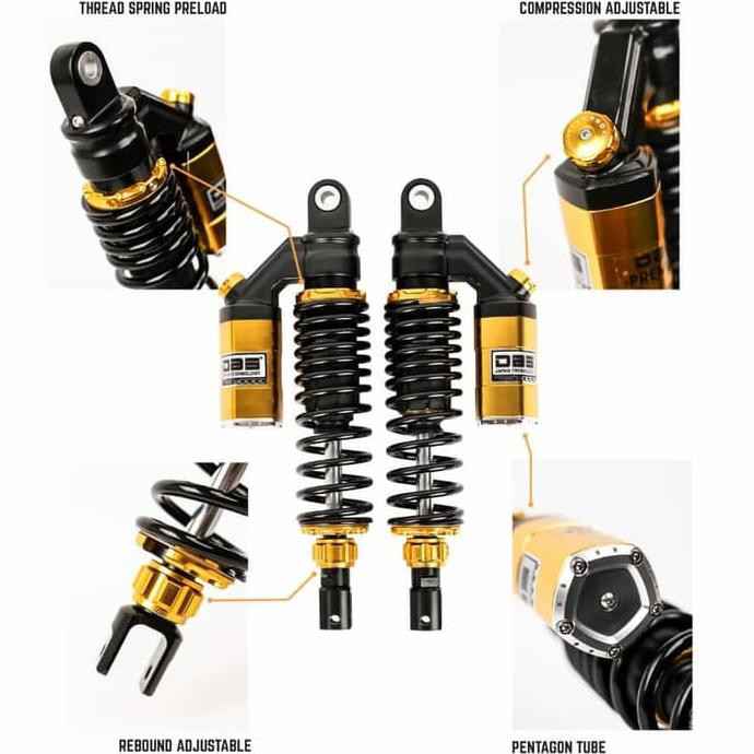Pengiriman Cepat shockbreker..> shock DBS premium 533 Yamaha Nmax-155 340mm CUCI GUDANG
