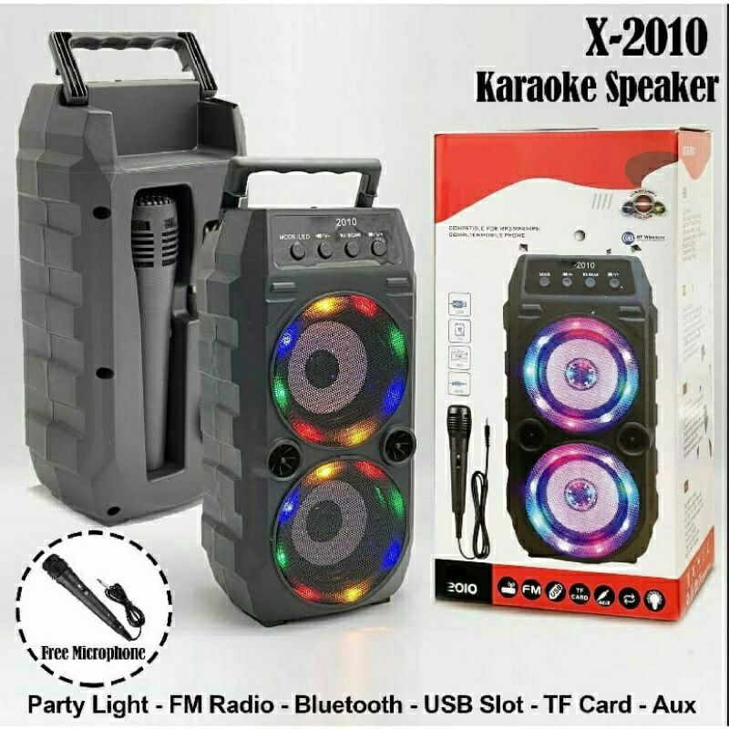 speaker bluetooth karoke mic XTM 2010