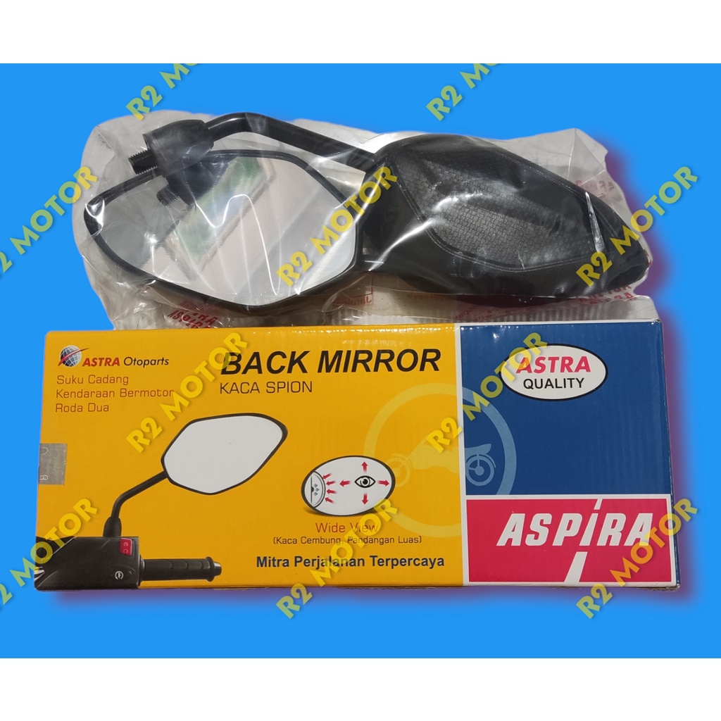 Neo KACA SPION ELEGANT TANGKAI PENDEK ORIGINAL HONDA YAMAHA BEAT VARIO MIO JUPITER VEGA ASPIRA ASTRA