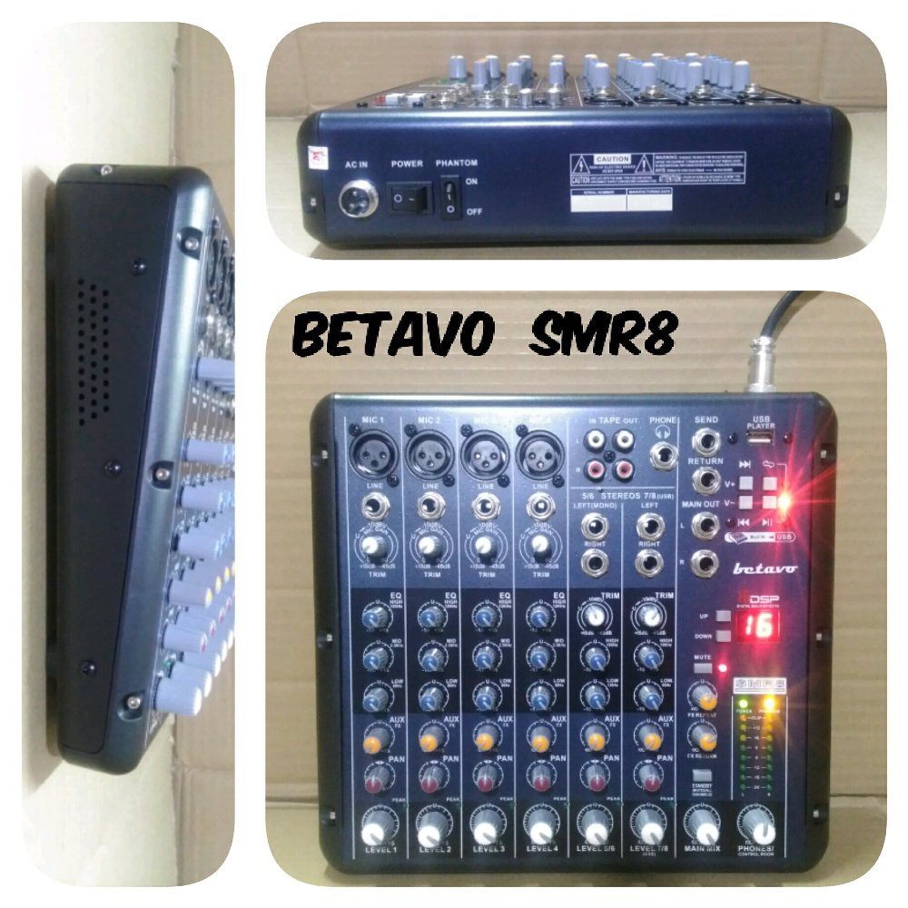 MIXER AUDIO 8 CHANNEL BETAVO SMR8