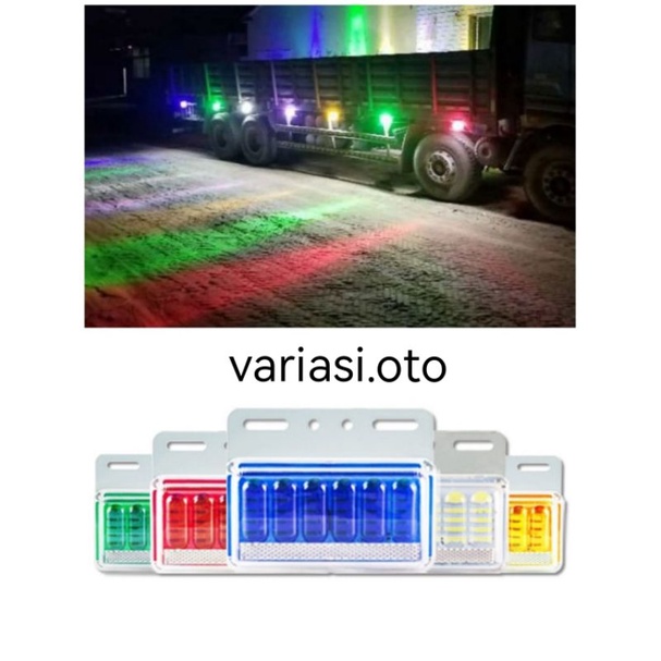 Lampu Samping Bak truck 12 Volt &amp; 24 Volt 40 Mata LED