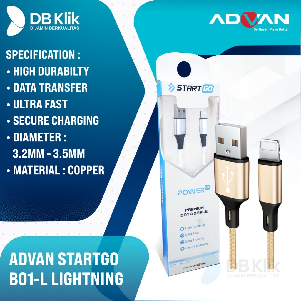 Kabel Data PREMIUM ADVAN STARTGO B01-L Lightning - Advan START GO B01L