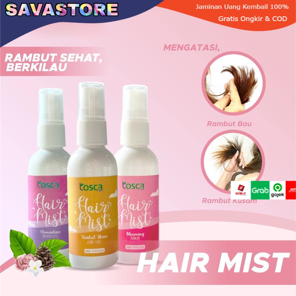 Parfum Rambut Hair Mist Tosca - Spray Rambut Mudah Diatur dan Wangi