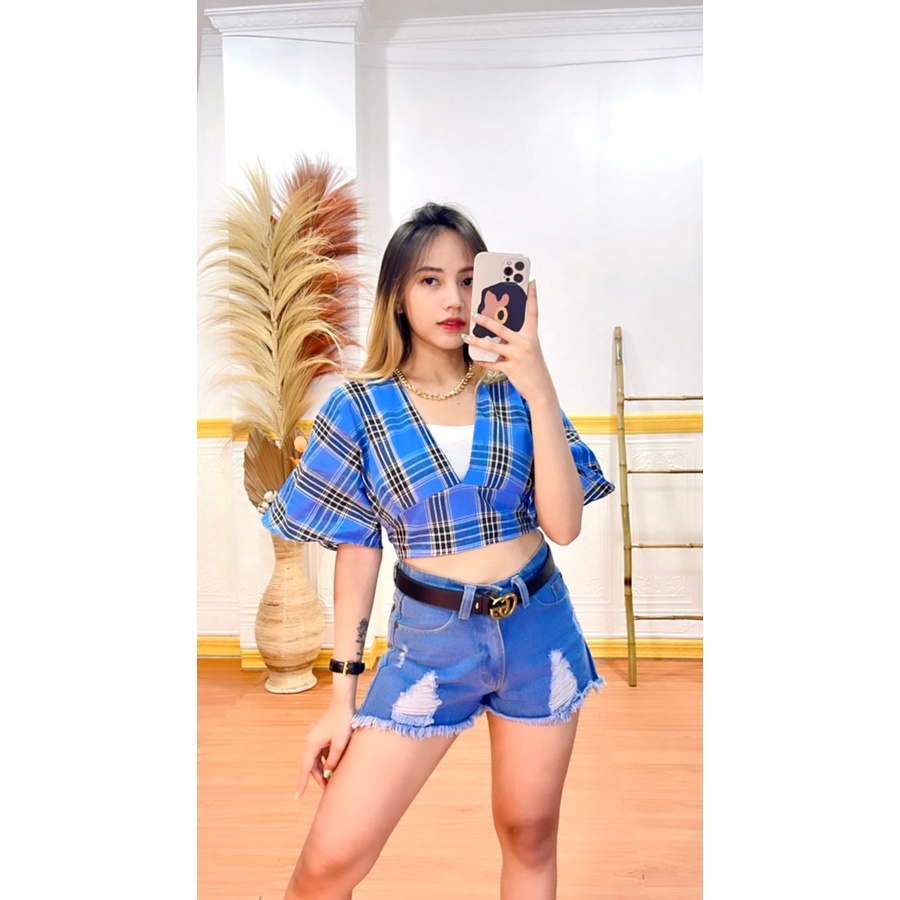 Tq88indonesia Fashion Baju Crop Wanita Terbaru / CROP TOP PEVITA / Crop LONCENG ETNIK / LAURA TOP PREMIUM / Baju Atasan Wanita / Outfit Kekinian / Pakaian Casual Wanita