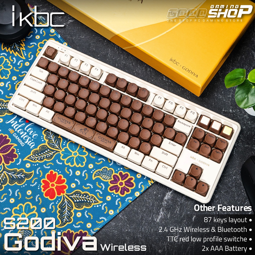 iKBC S200 Godiva 2.4Ghz BT Mechanical Gaming Keyboard