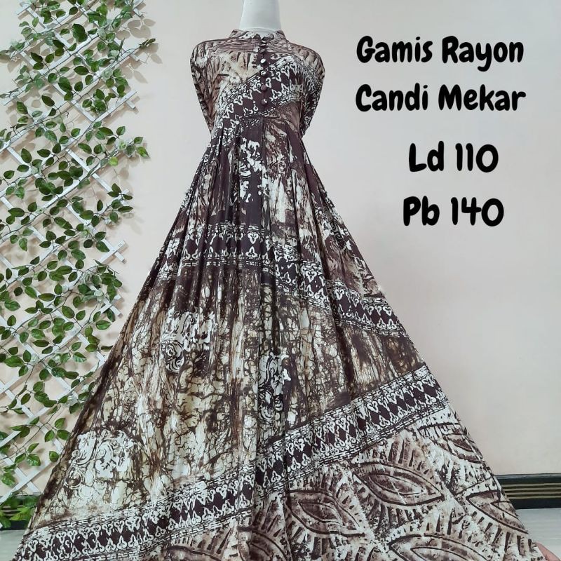 Gamis rayon candi mekar