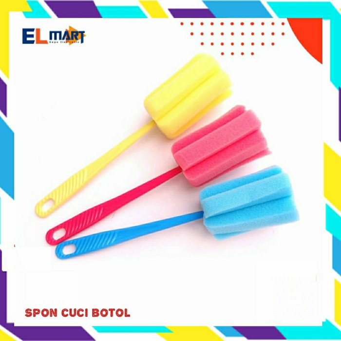 Spon Spons Sponge Cuci Botol Gelas Serbaguna Cleaner Glass Murah CB01