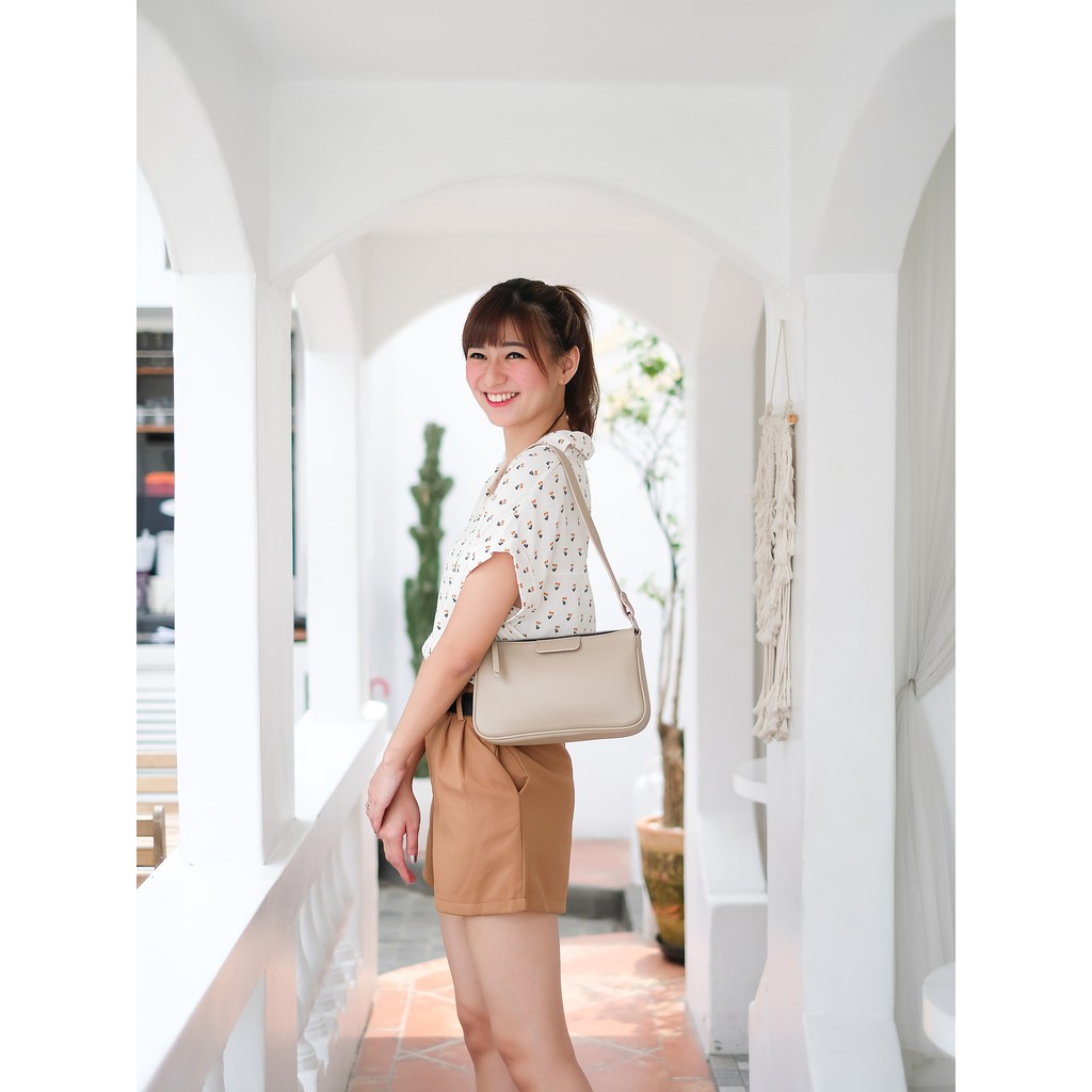 Sholly Basic Tas Bahu / Baguette Bag by Nonataliashop (Free Inisial 2 Huruf)