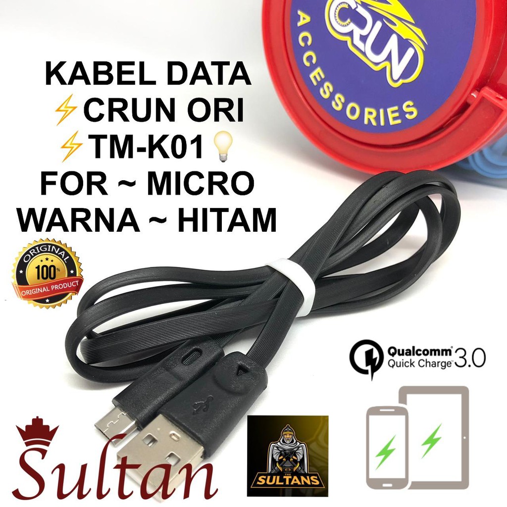 1pcs~KABEL DATA MICRO KABEL DATA CRUN TM-K01 2A 1METER