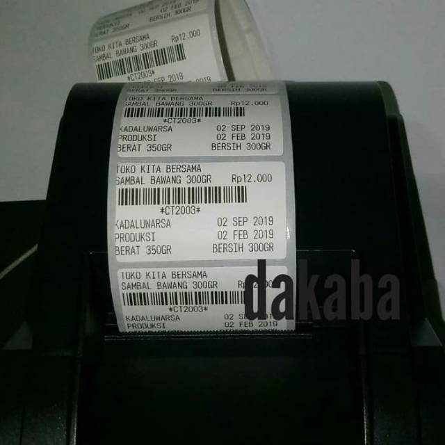 

Thermal Label Barcode lebar 50 x tinggi 30 mm