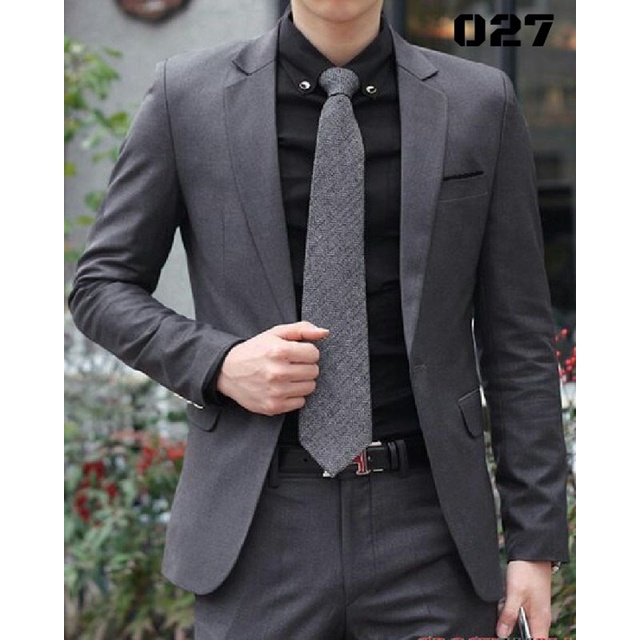 blazer hitam polos