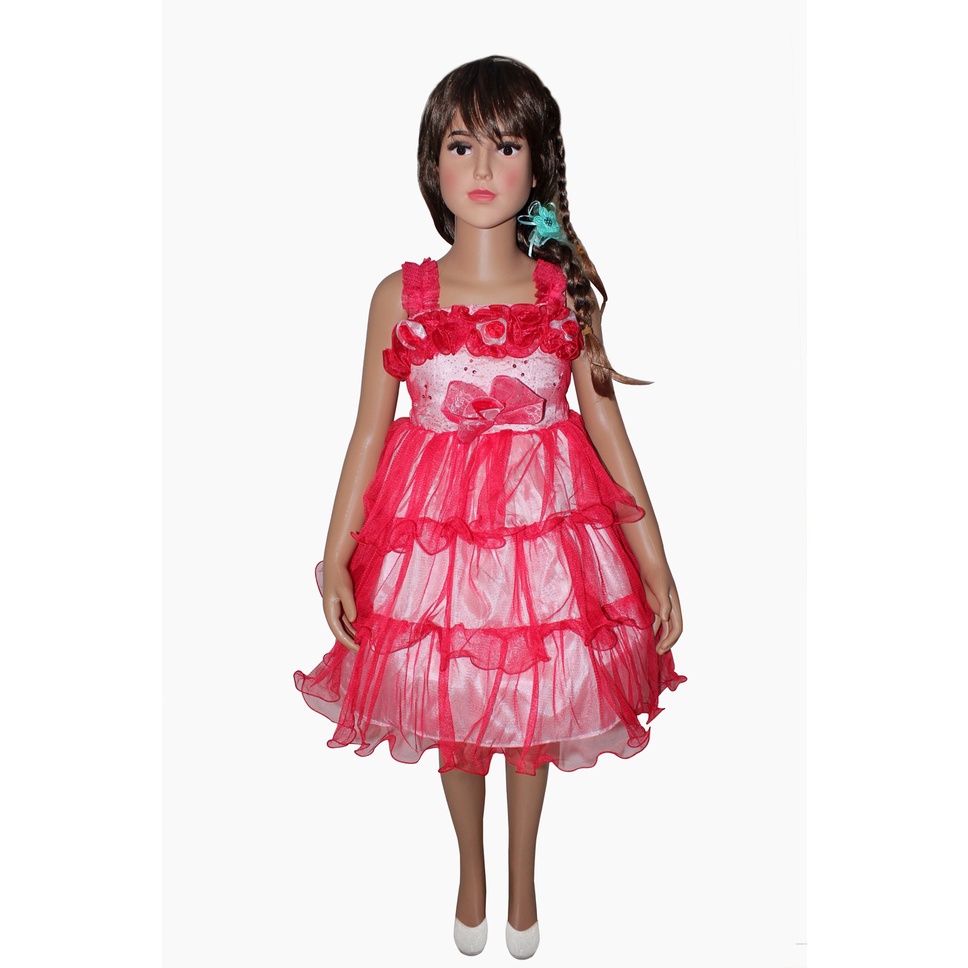 Dress Kids Norin/Baju Pesta Anak/Baju Anak Model Terbaru/Brukat Kasual/Dress Bayi Perempuan 3-5 Thn