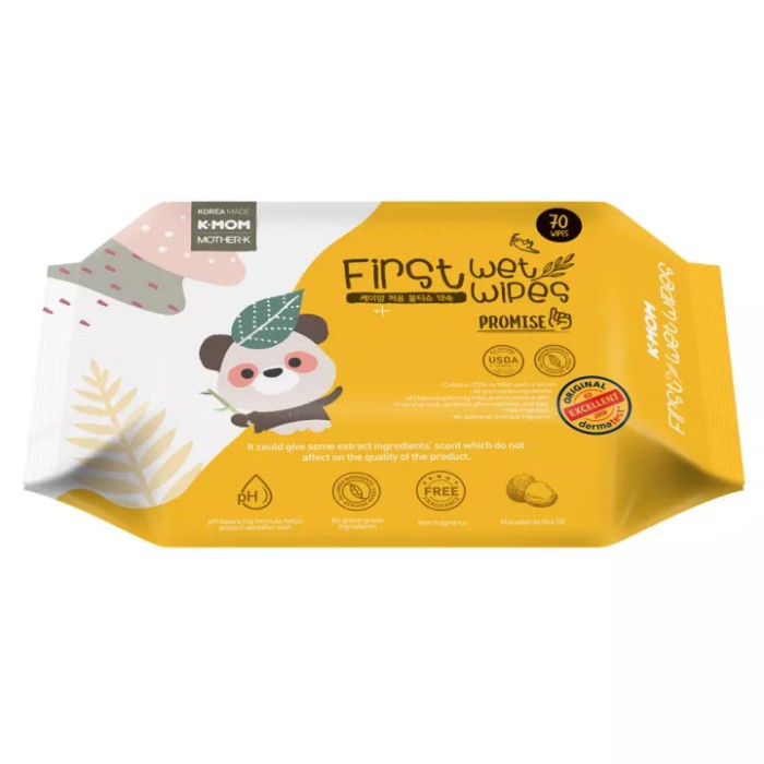 K-MOM First Wet Wipes Promise 70pcs