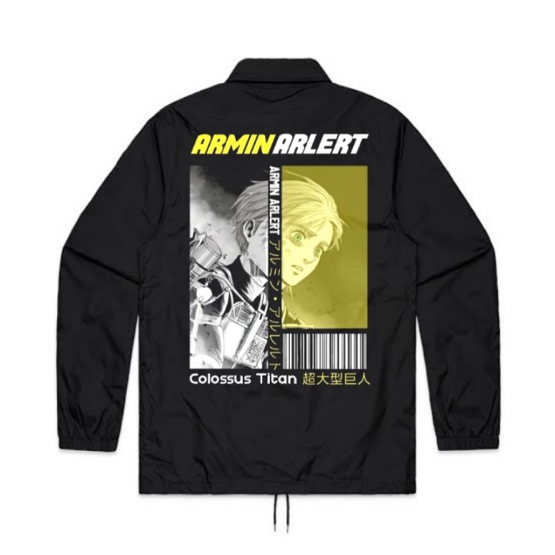 Jaket Coach Attack On Titan - Armin Arlert "Collosus Titan" | Coach Jaket Attack On Titan