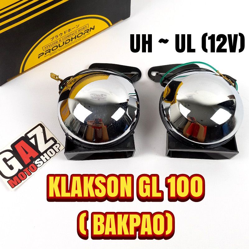 KLAKSON BAPKAU GL 100 GL100 UH UL BAKPAO MIRIP ORIGINAL