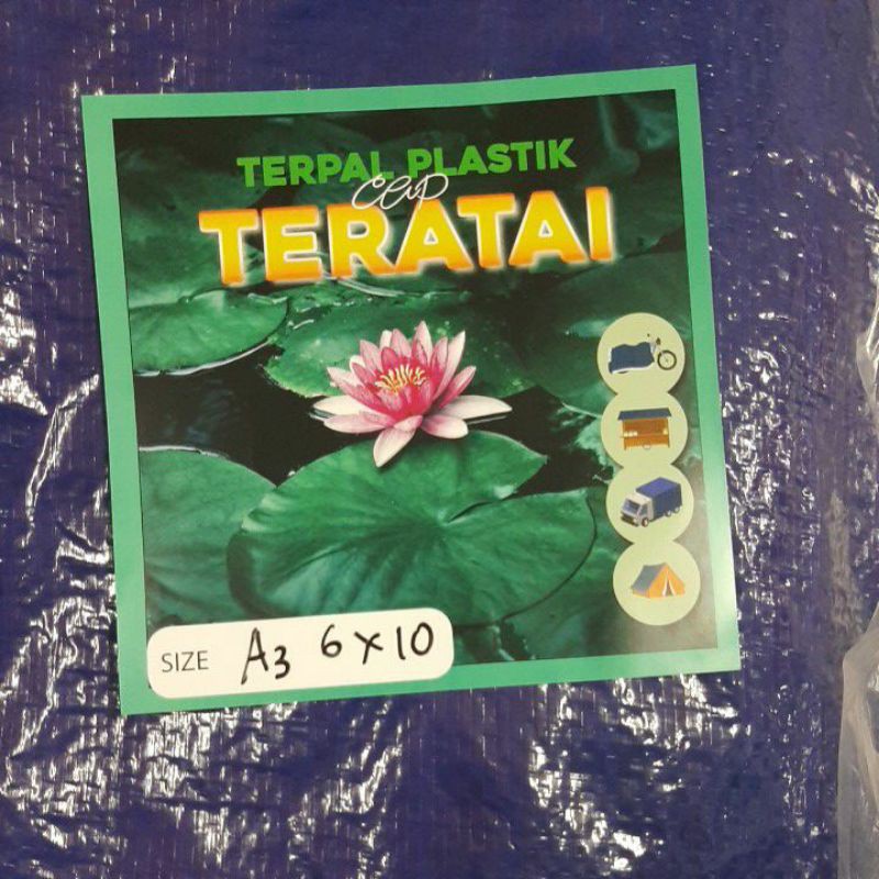 Terpal plastik A3 6 meter x 10 meter /terpal tenda / terpal kolam/ terpal plastik