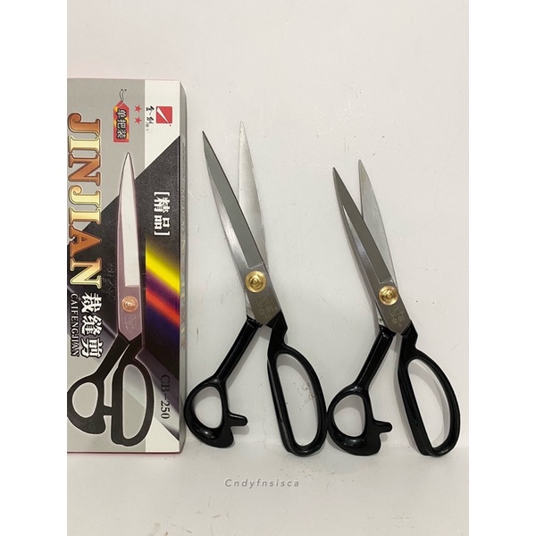 Gunting kain besar jinjian 9” dan 10” /gunting cai feng jian besar tajam/ gunting kain tajam premium