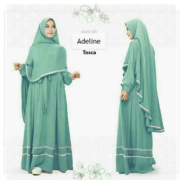 pakaian Gaun muslim ibu islami asd setelan st hijab muslim maxi Adeline TOSCA / baju wanita dress un