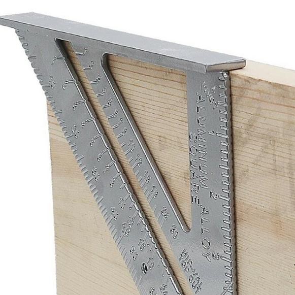 

Vĉ2ϗ Penggaris segitiga siku sudut 7 inci - speed square alumunium .