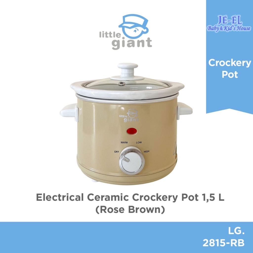 Little Giant Electrical Ceramic Crockery Pot 1.5 Liter LG 2815