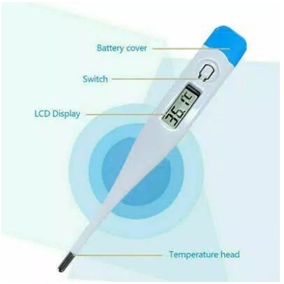 Termometer Digital Alat Pengukur Suhu Badan Thermometer LCD Standard