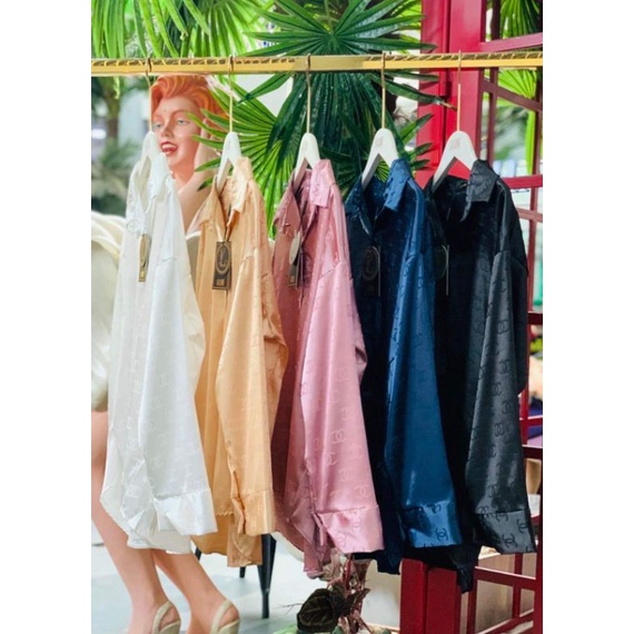 KEMEJA LALUNE CHNL FASHION WANITA 100% IMPORT BANGKOK