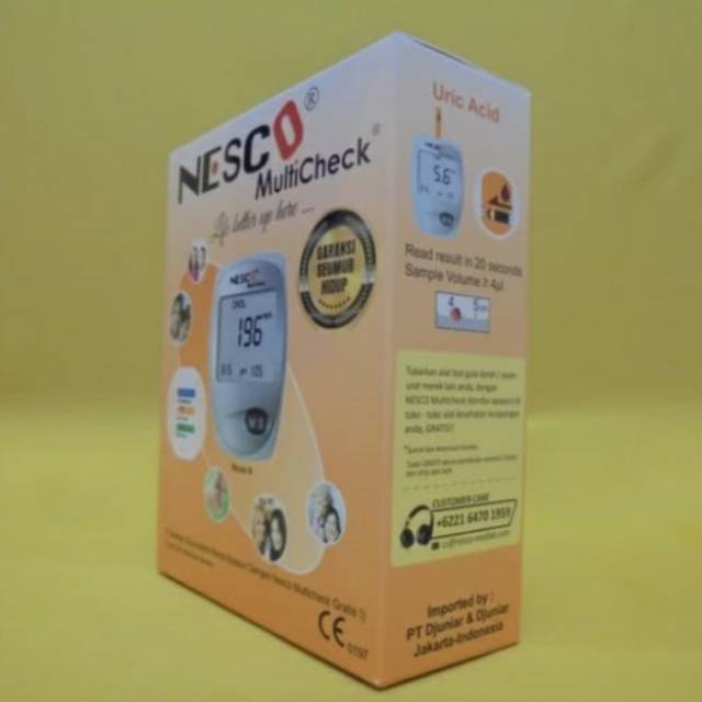 

Nesco multicheck 3in1 alat cek kolestrol asam urat gula darah