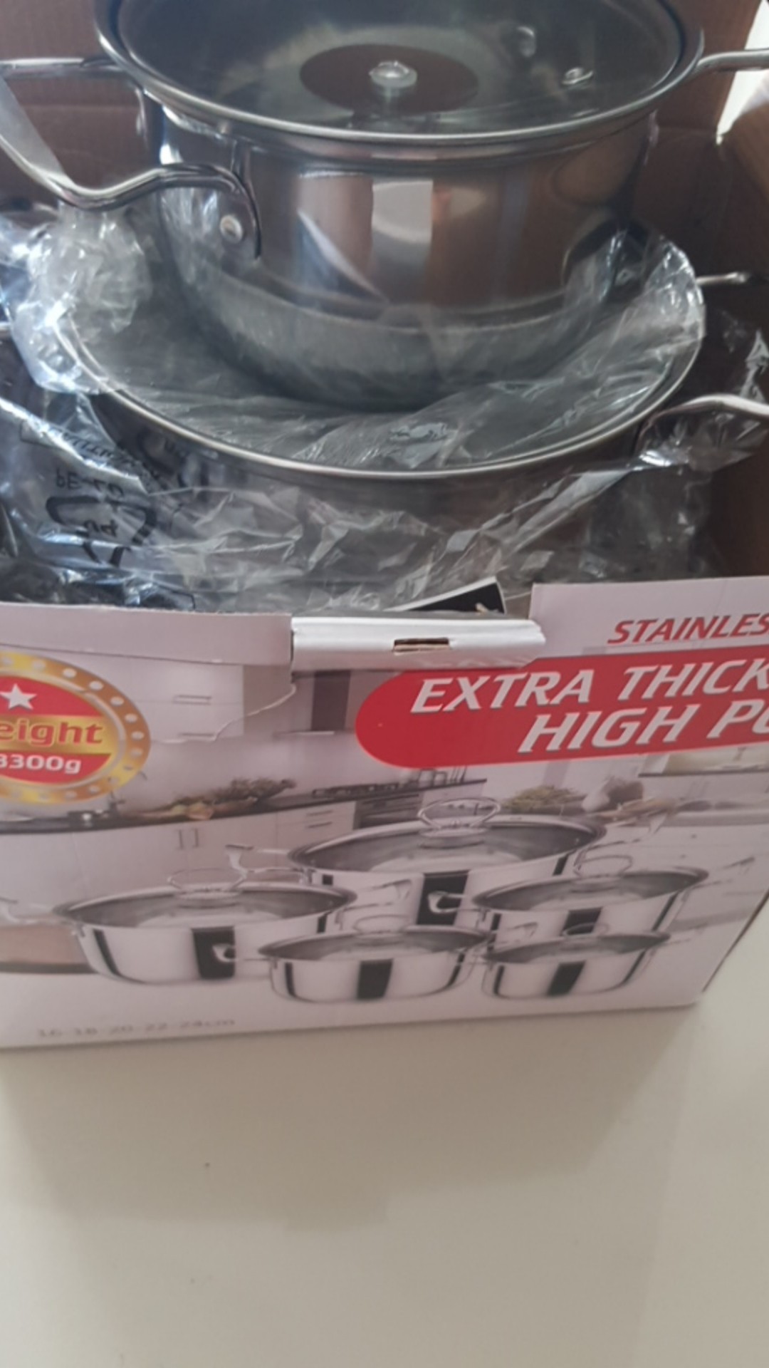 Panci Stainless Steel Ware 12 Pcs Dgn Sarangan Ori Super