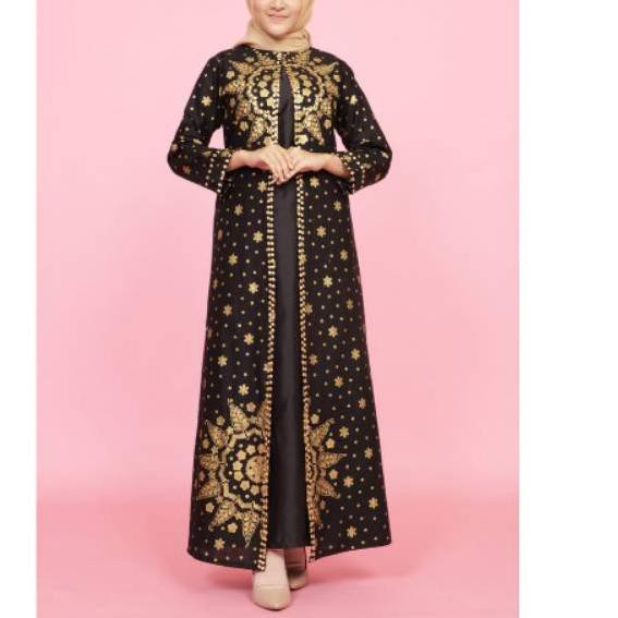  PROMO SYAHRINI GAMIS SONGKET MOTIF  MATAHARI SONGKET 