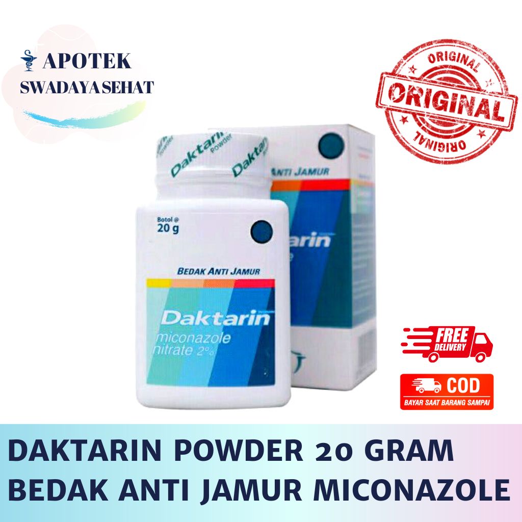 DAKTARIN POWDER 20 GRAM - Bedak Anti Jamur Miconazole Panu Mikonazol