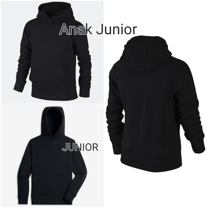 HOODIE ANAK UMUR 7-15 TAHUN ORIGINAL NIKE HITAM DAN ABU POLOS JAKET SWEATER ANAK MURAH ORI