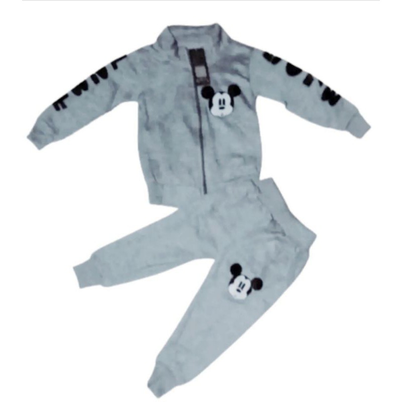 SETELAN SWITER ANAK MOTIF MICKY RESLETING 1-5 THN