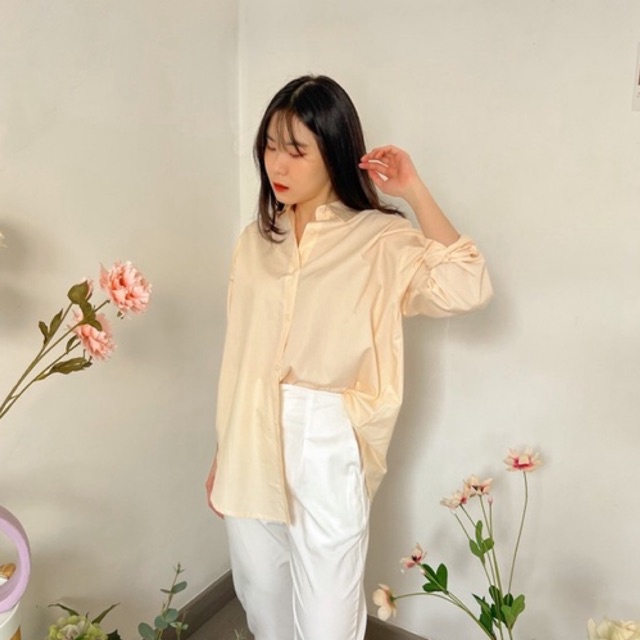 KANON - Kori Boyfriend Shirt - Kemeja kantor / kuliah wanita oversize